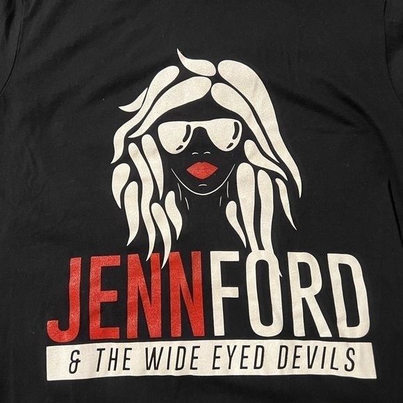 Jenn Ford & The Wide Eyed Devils Black T-Shirt - Picture 4 of 7